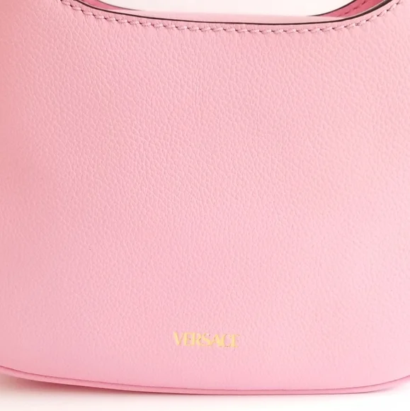 Versace La Medusa Convertible Leather Crossbody Bag Pink - Picture 7 of 11